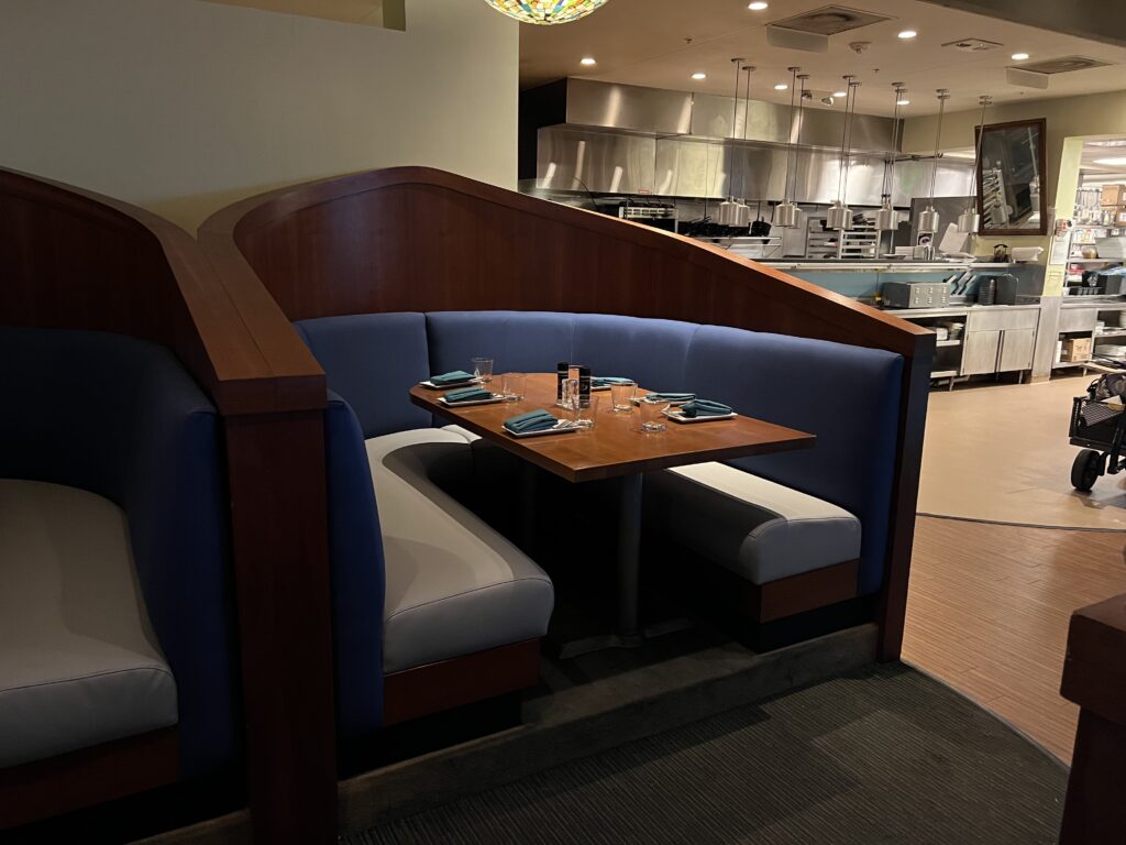 Commercial booth seating upholstery in Sarasota