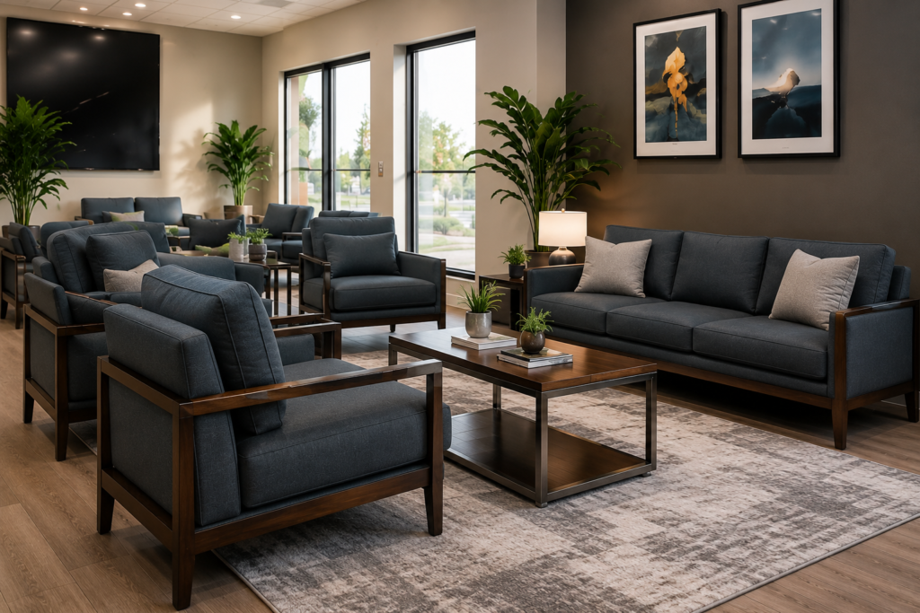 Commercial upholstery for office and waiting room furniture in Sarasota, FL